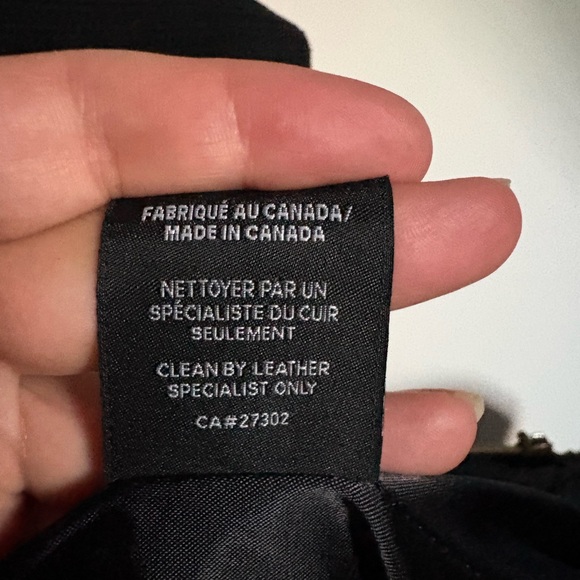 Mackage Black Trench Coat with Belt - Picture 8 of 13